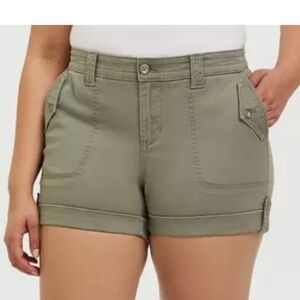 Torrid Stretch Twill Military Shorts